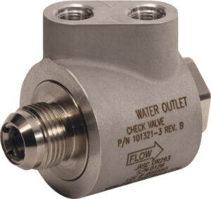 Water cooled liquid fill valve